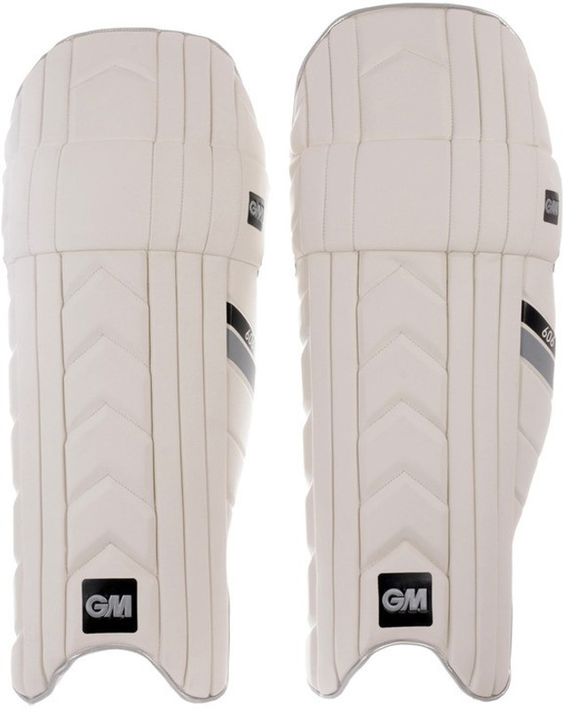 GM 606 Men's (39 - 43 cm) Batting Pad(White, Black, Ambidextrous)