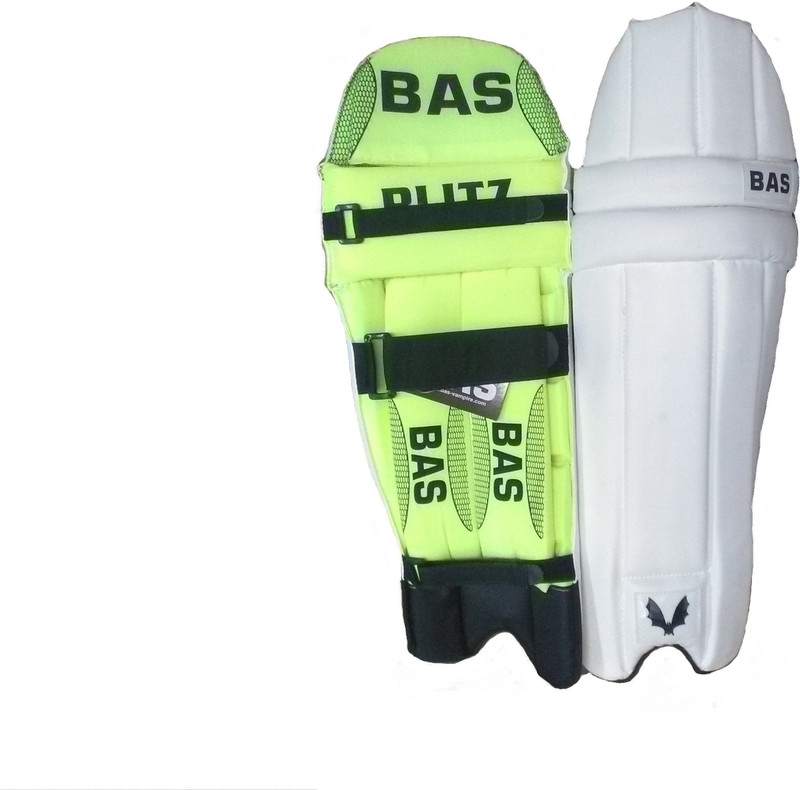 BAS Vampire Blitz Men's (39 - 43 cm) Batting Pad(White, Green, Ambidextrous)