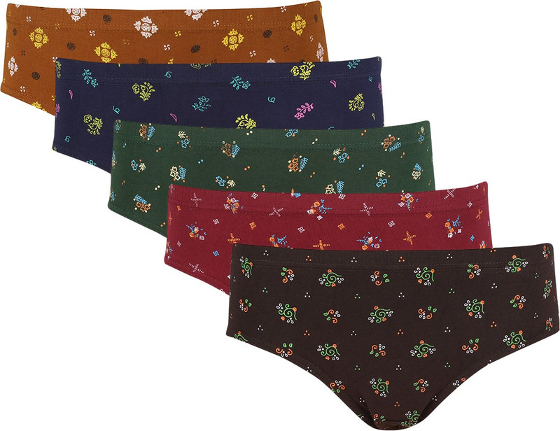Bluto Komal Women Hipster Multicolor Panty(Pack of 5)