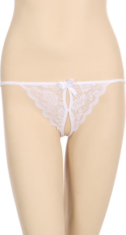 Sizzle N Shine Women Thong White Panty(Pack of 1)