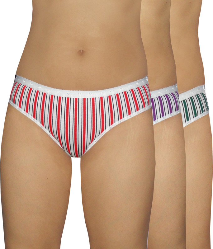 Selfcare Women Hipster Purple, Red, Green Panty(Pack of 3)