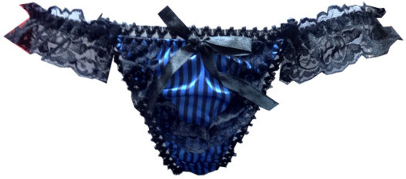 Fenleisi Women Thong Blue Panty(Pack of 1)