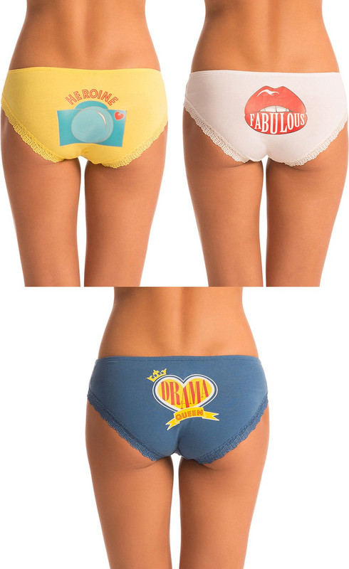 PrettySecrets Be Fabulous Women Hipster Multicolor Panty(Pack of 3)