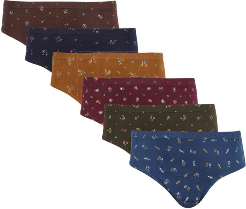 Mahadhi Women Hipster Multicolor Panty(Pack of 6)