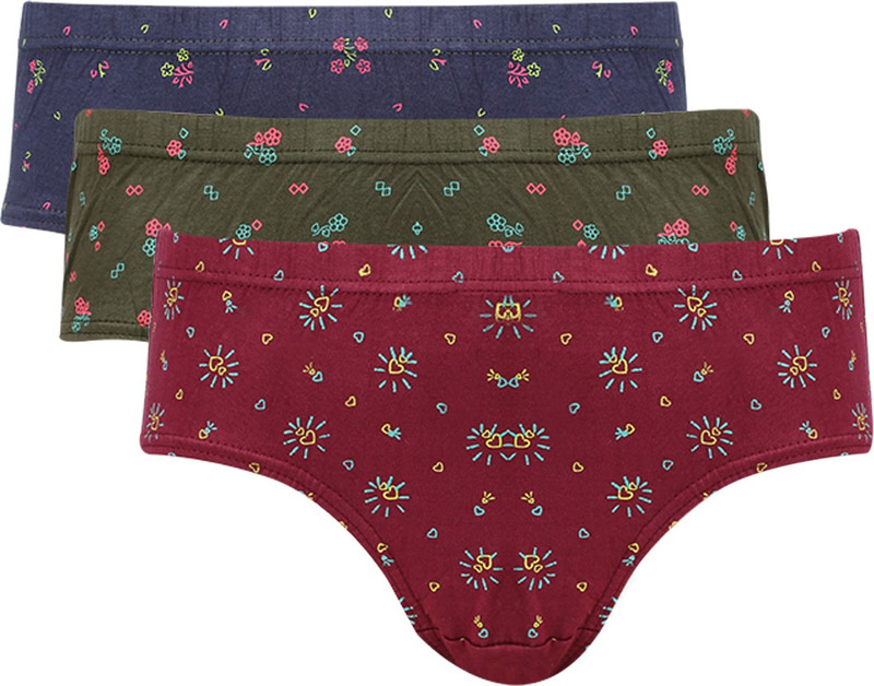 Vaishma Print-3ML Women Hipster Multicolor Panty(Pack of 3)
