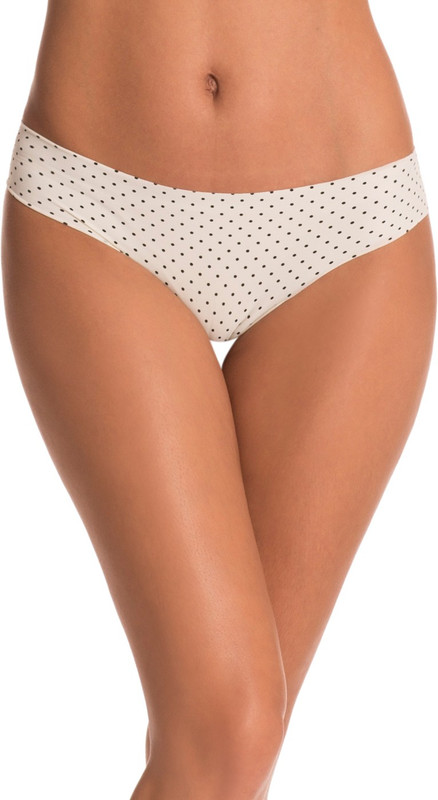 PrettySecrets Ivory Polka Women Hipster White, Black Panty(Pack of 1)