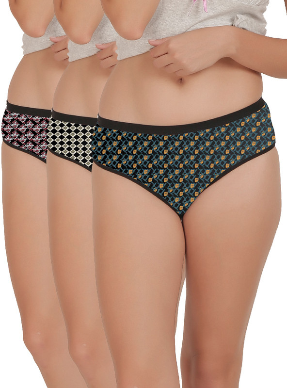 JV Wears Women Hipster Multicolor Panty(Pack of 3)