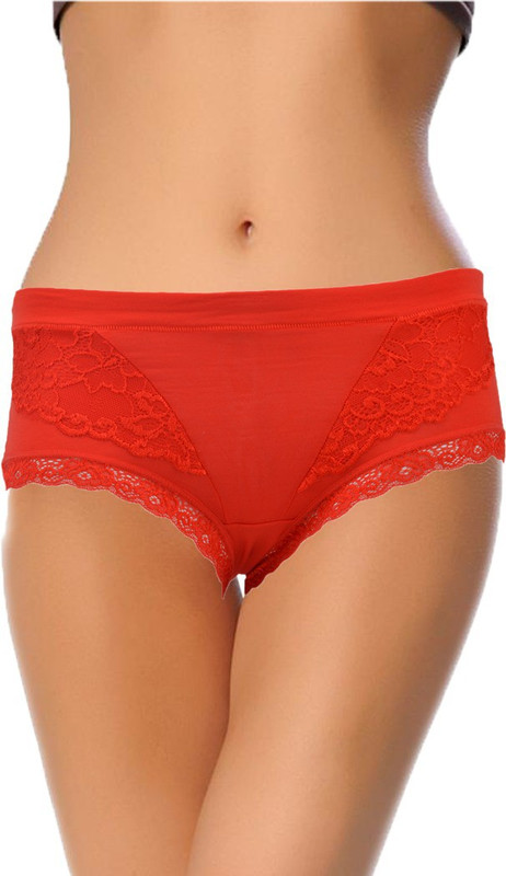 Pavvoin Women Hipster Red Panty(Pack of 1)
