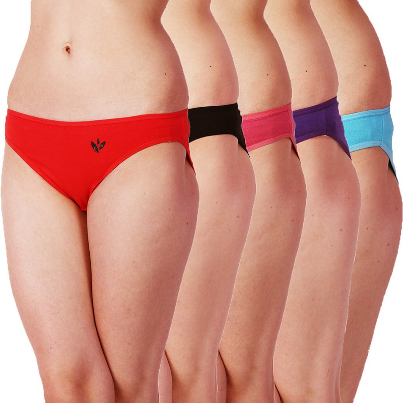 Aruba Women Hipster Purple, Red, Blue, Black, Pink Panty(Pack of 5)
