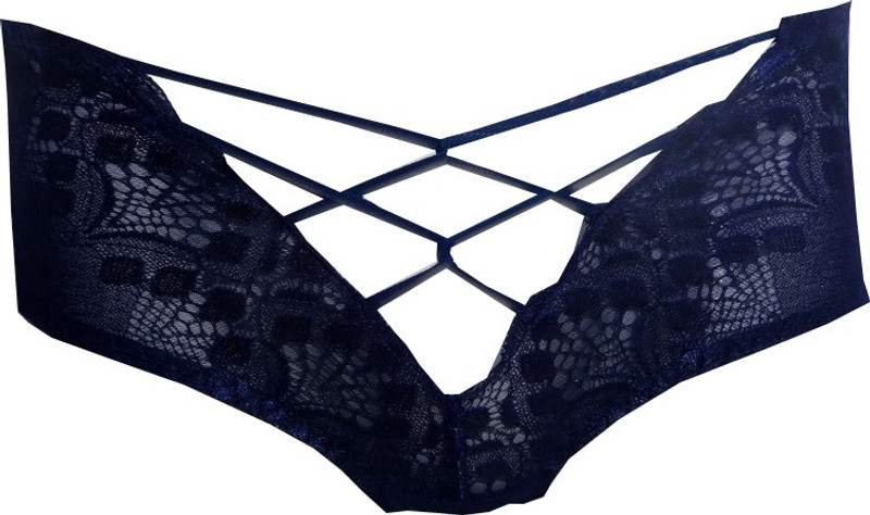 Velvet Dreams Women Hipster Dark Blue Panty(Pack of 1)