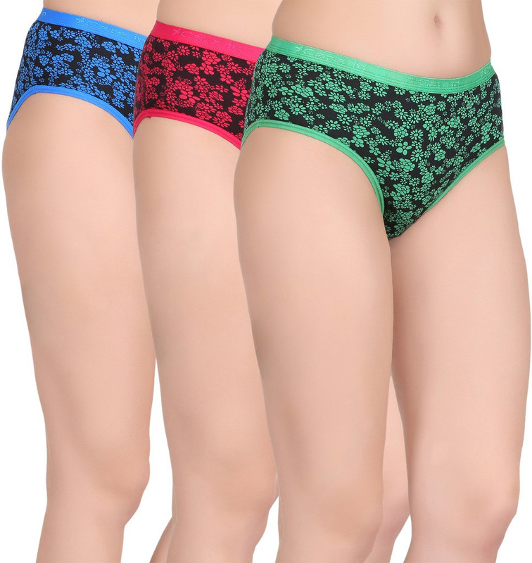 Carein Women Bikini Multicolor Panty(Pack of 3)