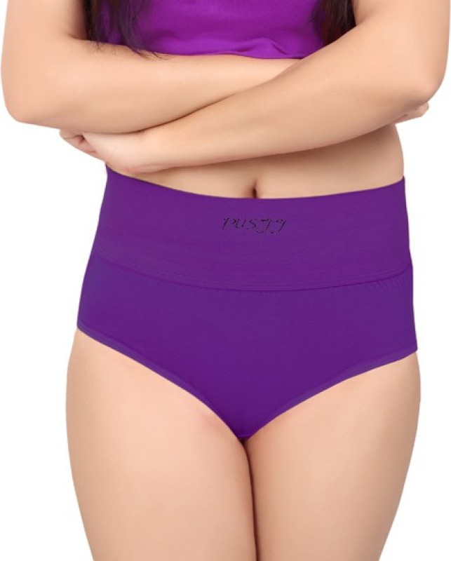 Pusyy Women Hipster Purple Panty(Pack of 1)