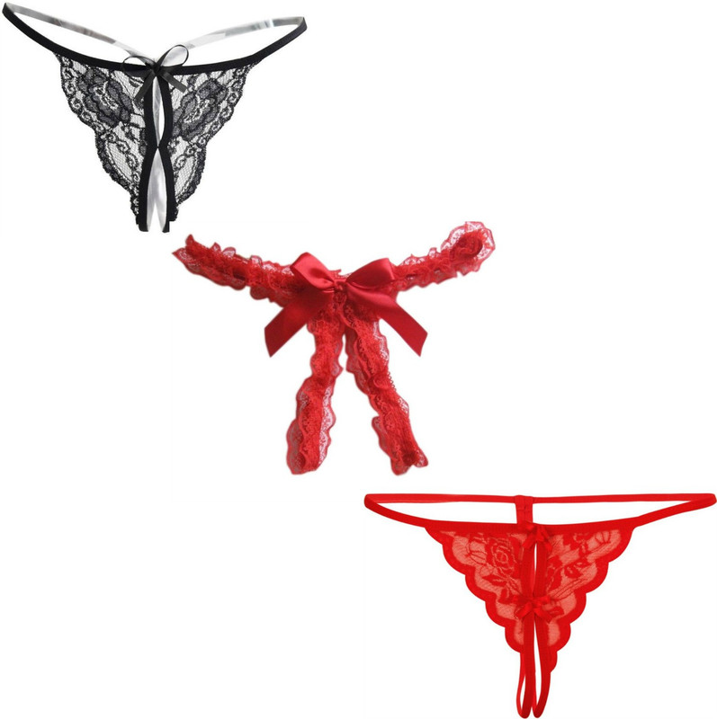 dealsutra Women Thong Multicolor Panty(Pack of 3)
