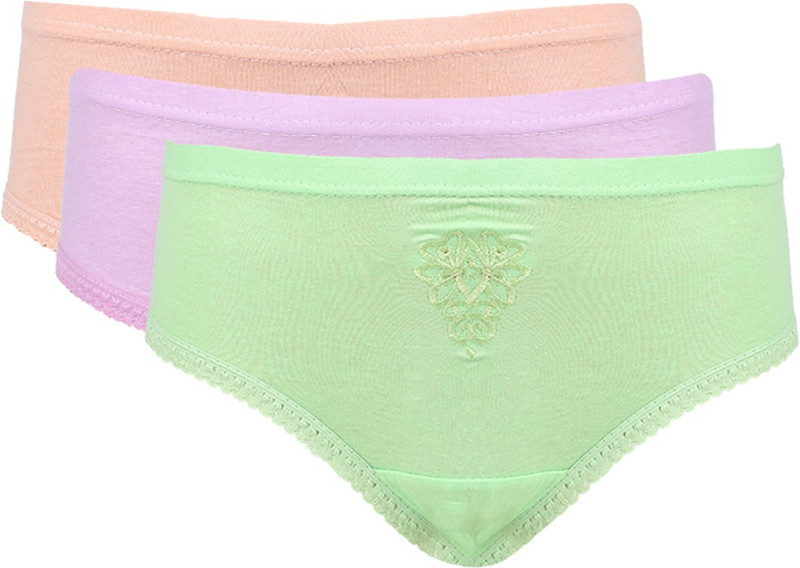 Vaishma Plain-3ML Women Hipster Multicolor Panty(Pack of 3)