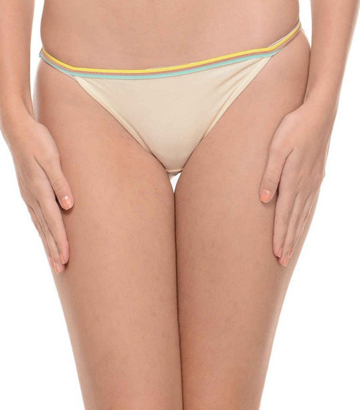 Ploomz Fashion Women Bikini Beige Panty(Pack of 1)