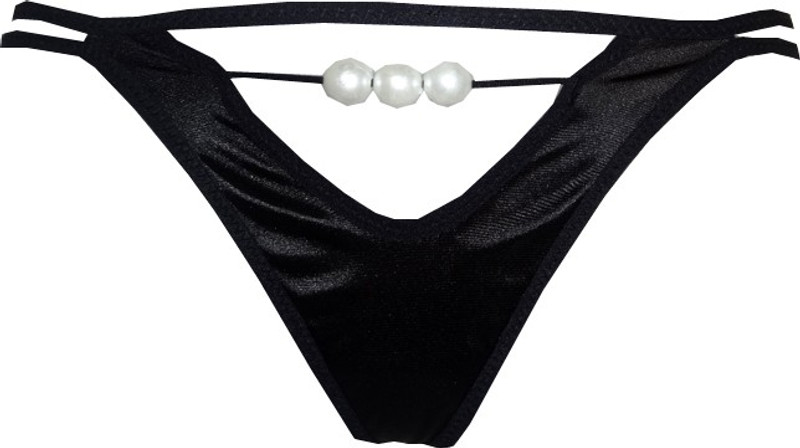 Fenleisi Intimate Passion Women Thong Black Panty(Pack of 1)