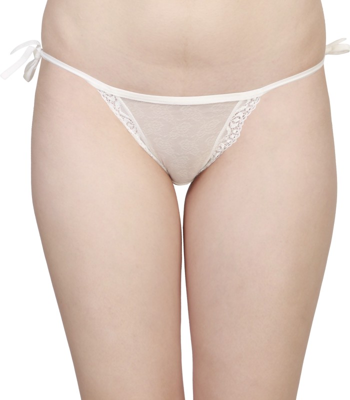 Sizzle N Shine Women Thong White Panty(Pack of 1)