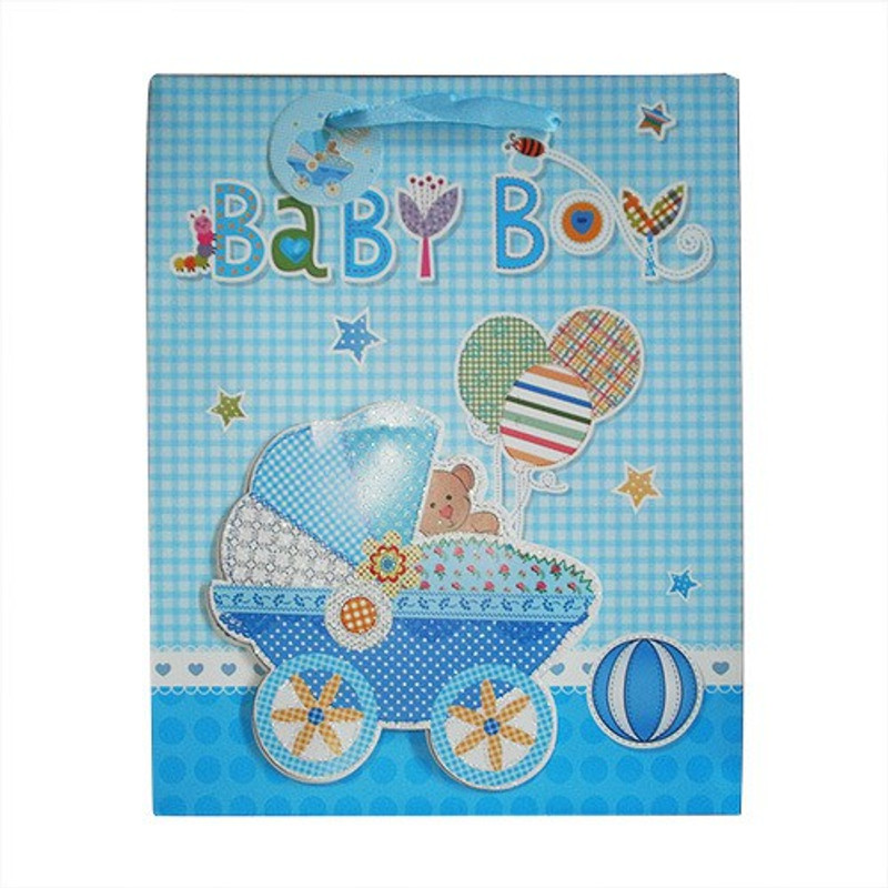 Paper Bag Zone Solid Party Bag(Blue, Pack of 10)