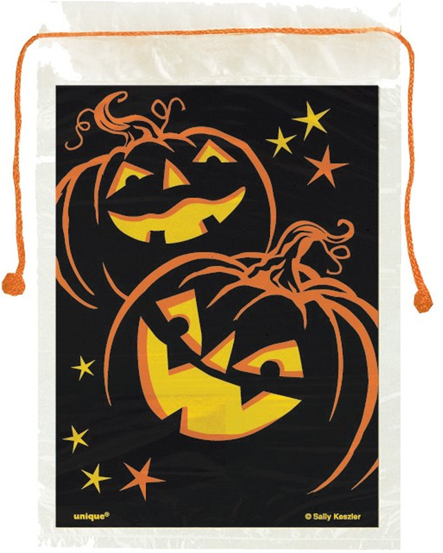 MyBirthdaySupplies Printed Party Bag(Orange, Pack of 15)