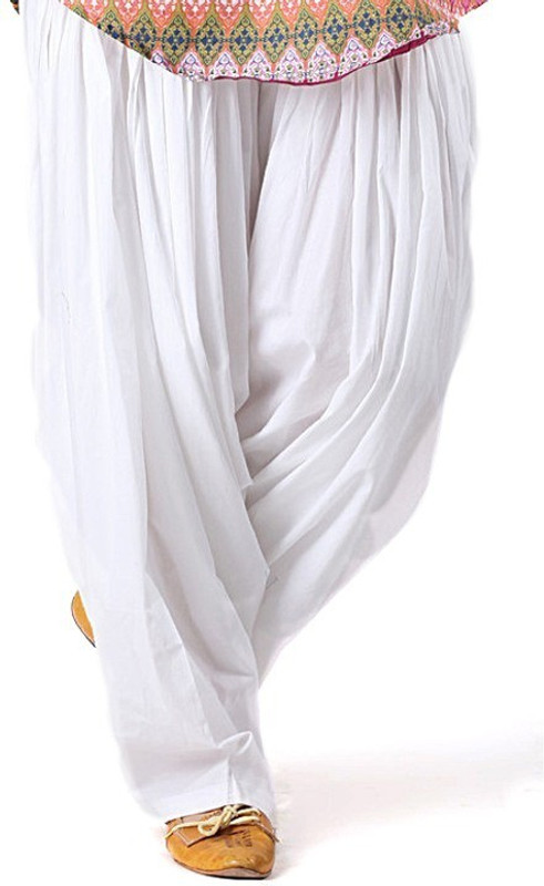 shrayst fashion Cotton Blend Solid Patiala