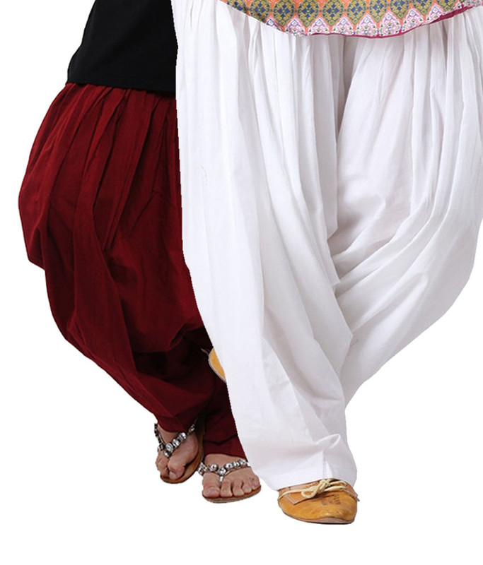 Kem Flow Gold Cotton Blend Solid Patiala