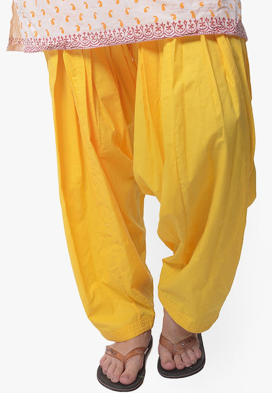 Trendline Cotton Blend Solid Patiala