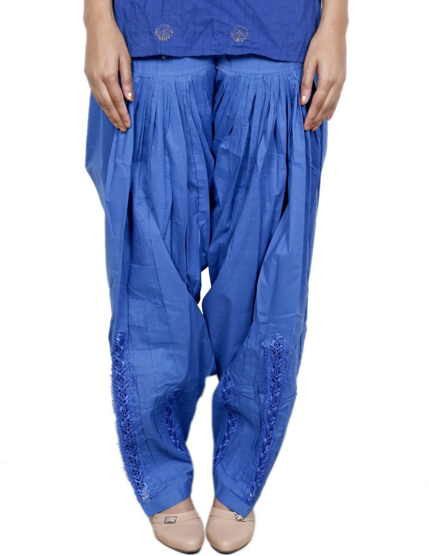 Tullis Cotton Blend Embroidered Salwar Tullis Cotton Blend Embroidered Salwar