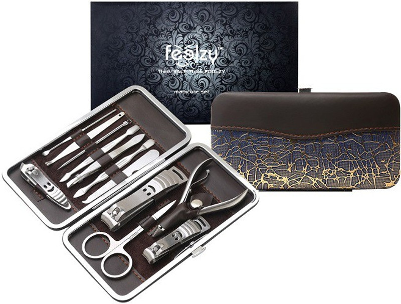 Foolzy 13 in 1 Stainless Steel Nail Clippers Pedicure Kit(250 g, Set of 13)