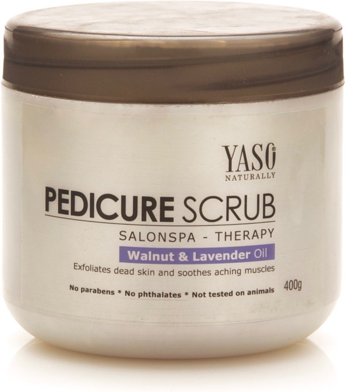 Yaso Naturally Pedicure Scrub Salon Spa with Honey, Aloevera, Walnut and Lavender oil 400gm(400 g, Set of 1)