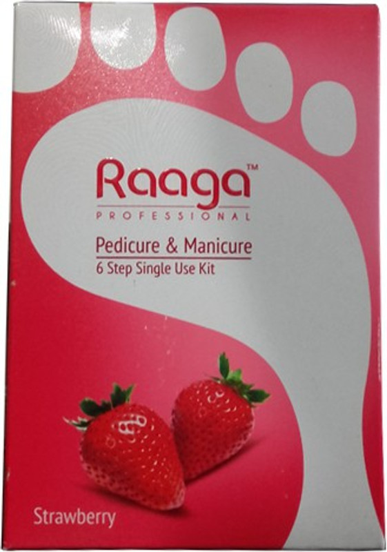 Raaga Professional Strawberry Pedicure & Manicure Kit(110 g, Set of 6)