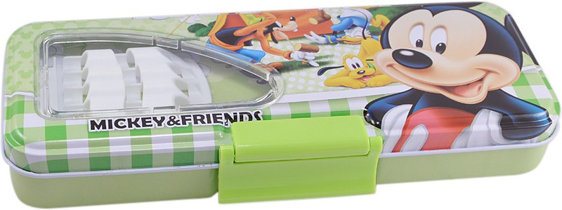 Saamarth Impex Disney Cartoon Art Plastic Pencil Box(Set of 1, Green)