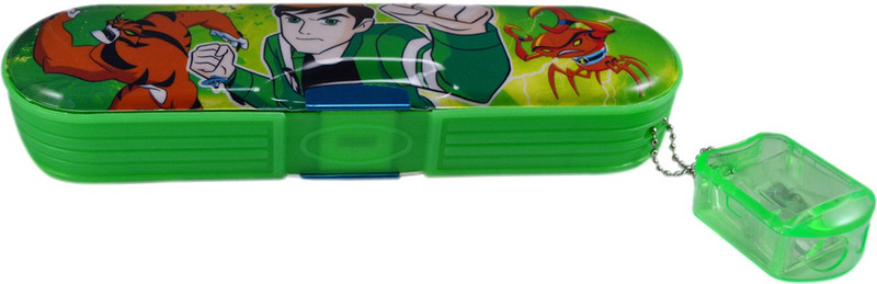 Saamarth Impex Ben 10 Cartoon Art Plastic Pencil Box(Set of 1, Green)