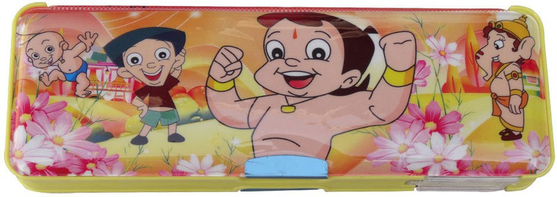 Dream Bag Chhota Bheem Print Art Plastic Pencil Box(Set of 1, Light Green)