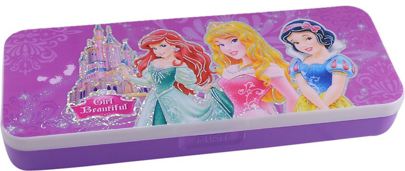 Saamarth Impex Disney Cartoon Art Plastic Pencil Box(Set of 1, Purple)