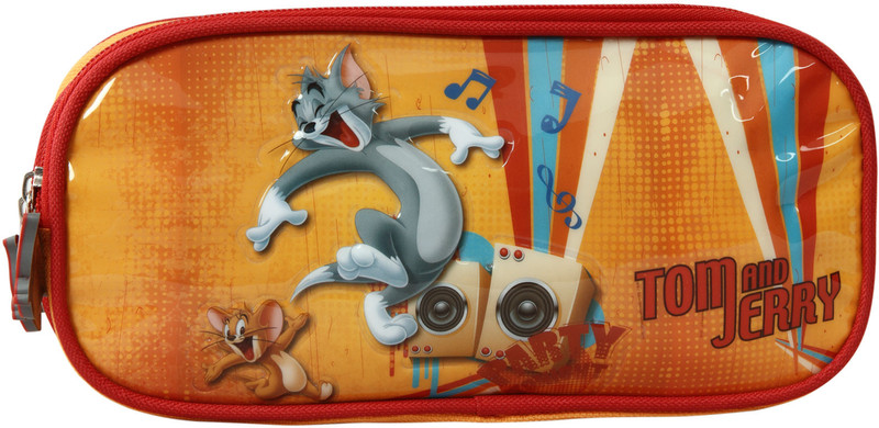 Tom & Jerry School Plastic Pencil Box(Set of 1, Red)