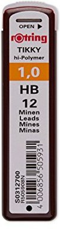 Sanford Rotring Replacement Leads for Tikky Mechanical Pencil(Set of 10, Brown)