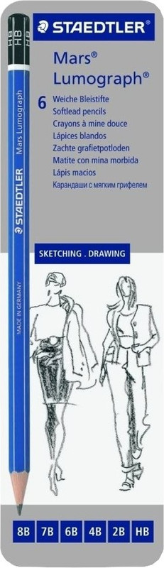 Staedtler 100 G6 Pencil(Set of 6, Assorted)