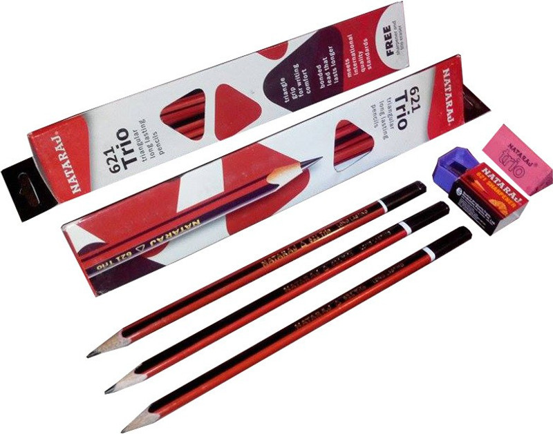 NATARAJ NTR201 Pencil(Set of 10, Black)