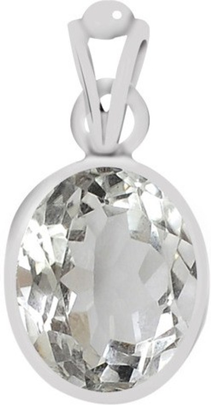 Clara Certified Isphetic 3.9cts or 4.25ratti Crystal Sterling Silver Pendant