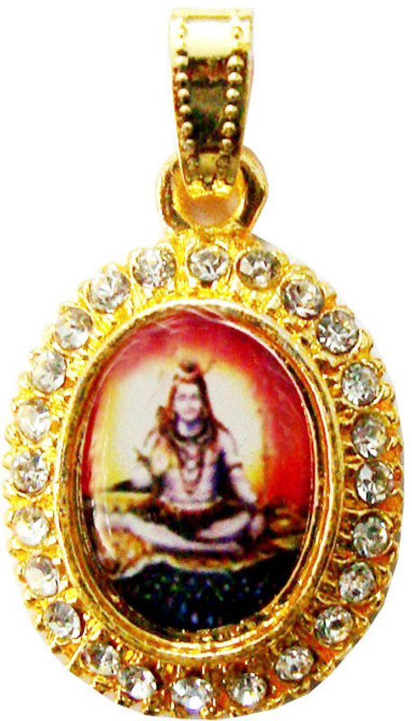 Being Women Elegant Gold Shiva Cubic Zirconia Alloy Pendant