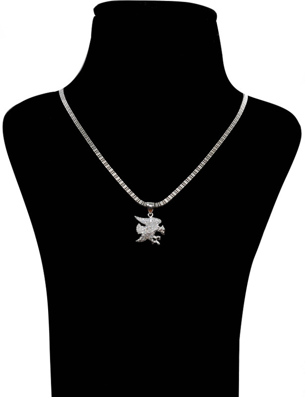 Jewel99 Love Forever 999 Silver Swarovski Crystal Sterling Silver Pendant