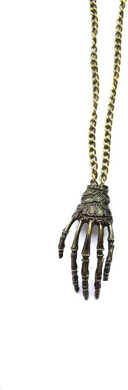 Girlz! Retro Skull Hand Alloy Pendant
