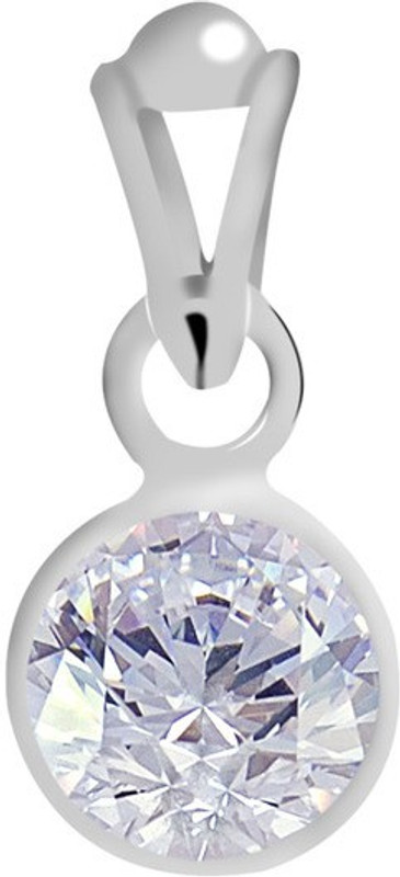 Clara Certified Zircon 7.5cts or 8.25ratti Cubic Zirconia Sterling Silver Pendant