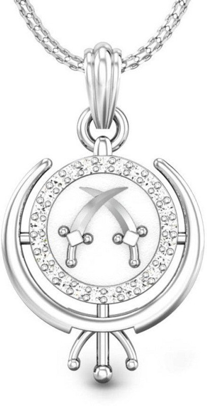 Kataria Jewellers Khalsa Khanda Satnam Waheguru Sikh 14kt White Gold Pendant