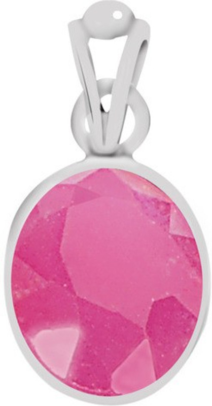 Clara Certified Ruby (Manik) 3cts or 3.25ratti Ruby Sterling Silver Pendant