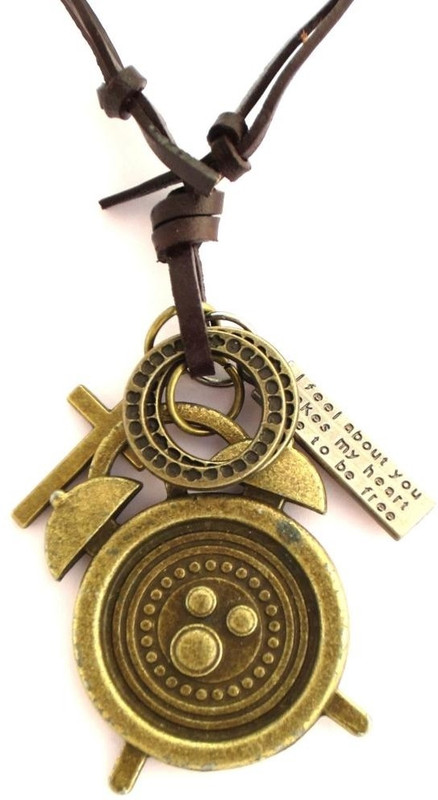 the jewelbox Vintage Brass clock Brass Pendant