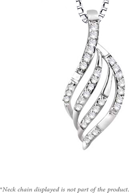 Peora Rhodium Silver Pendant