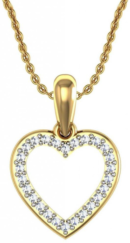 Avsar Heart 18kt Diamond Yellow Gold Pendant