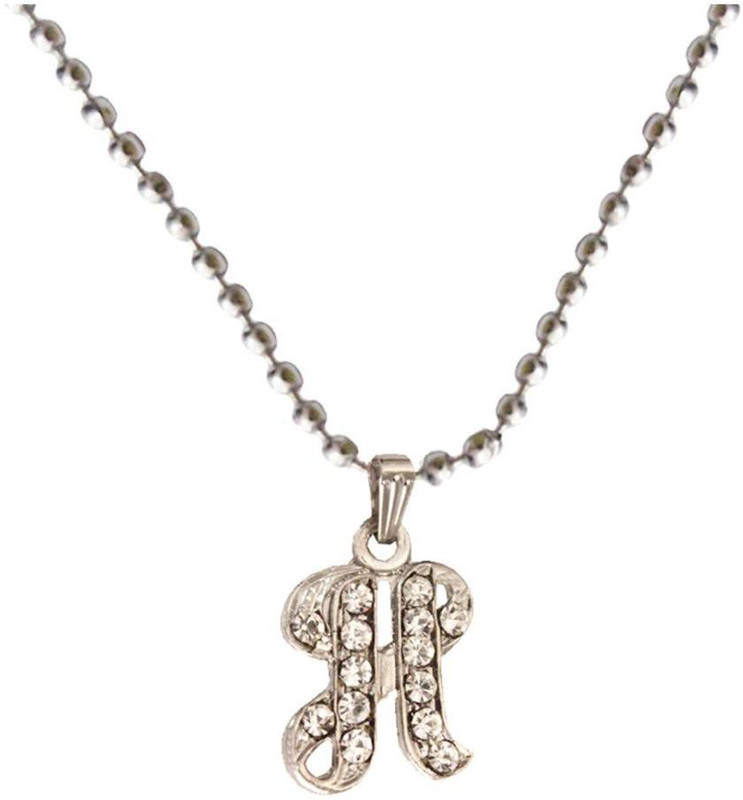 Rich & Famous Elegant Silver H- Alphabets Alloy Pendant