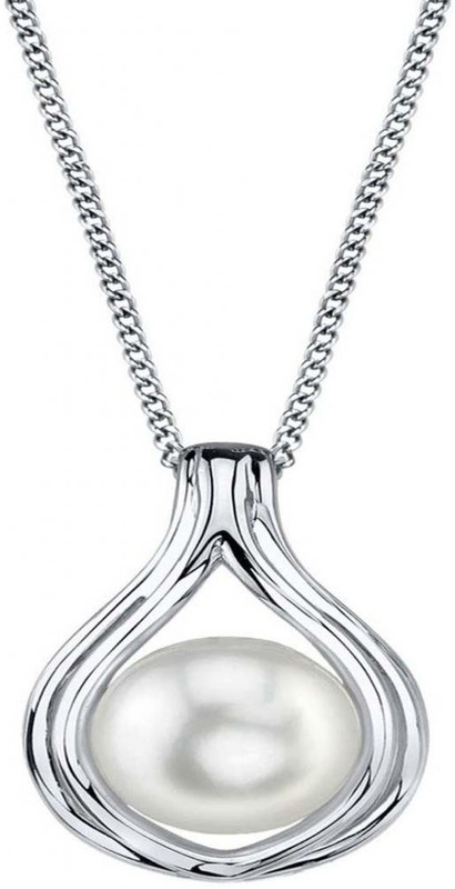 AG Jewellery Real Diamond Fashion AGSP0157 Rhodium Diamond Sterling Silver Pendant